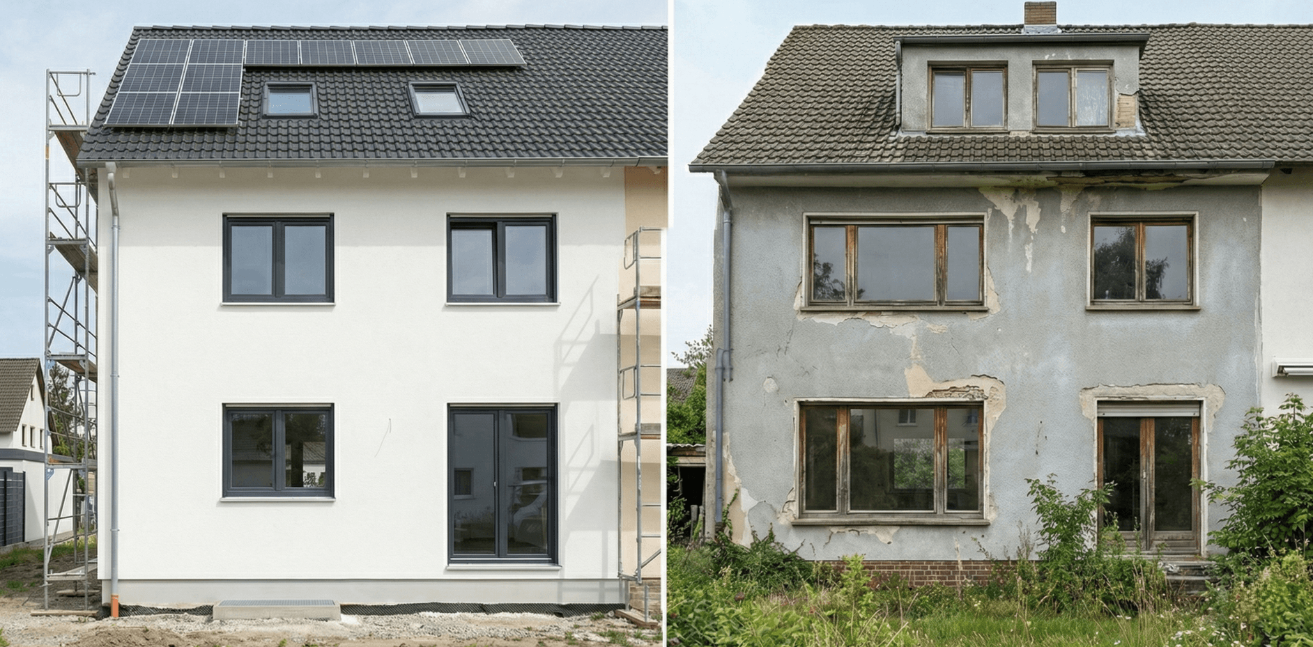 Energetische Sanierung eines Hauses